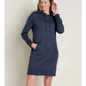 Toad&Co Navy Hoodie Dress